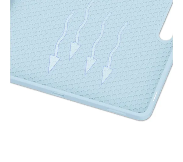 Bizon Case Tab Lizard z klapką do Samsung Galaxy Tab S10 FE Plus Błękitny