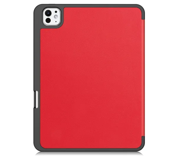 Bizon Case Tab Lizard z klapką do iPad Pro 11" 2025 / 2024 Czerwony