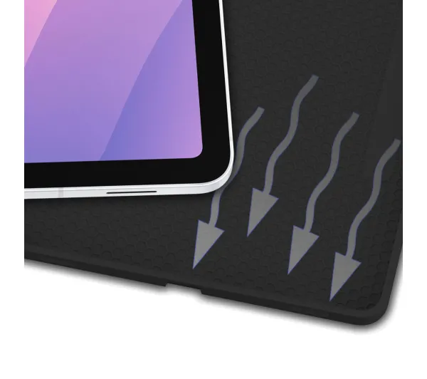 Bizon Case Tab Lizard z klapką do Samsung Galaxy Tab S11 Czarny