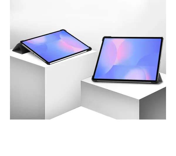 Bizon Case Tab Croc z klapką do Samsung Galaxy Tab S10 FE Plus Szary