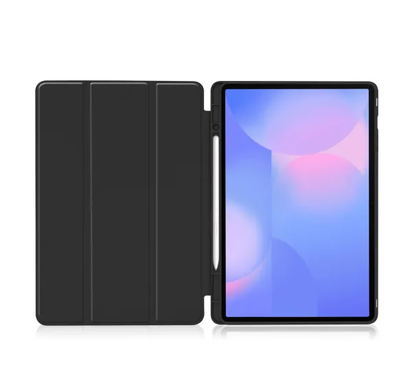 Bizon Case Tab Lizard z klapką do Samsung Galaxy Tab S10 FE Plus Czarny