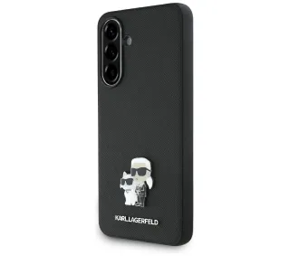 Karl Lagerfeld Saffiano w/ K&C Metal Logo do Samsung Galaxy A56 Czarny