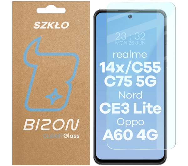 Bizon Clear 2 do realme 14x 5G / C55 / C75 / OnePlus Nord CE 3 Lite / OPPO A60 4G