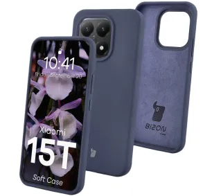 Bizon Soft Case do Xiaomi 15T Ciemnoniebieski