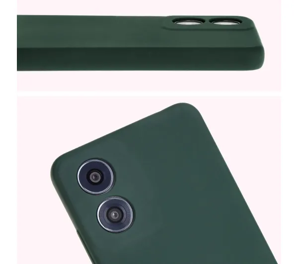 Bizon Bizon Soft Case do Motorola Moto G04 Ciemnozielony