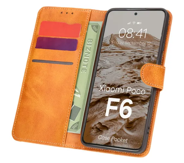 Bizon Pocket do Xiaomi Poco F6 Brązowy