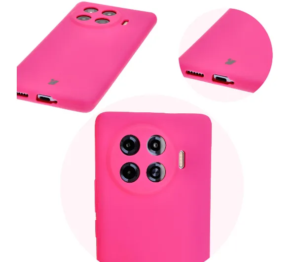 Bizon Bizon Soft Case do Tecno Spark 20 Pro+ Neonowy-różowy