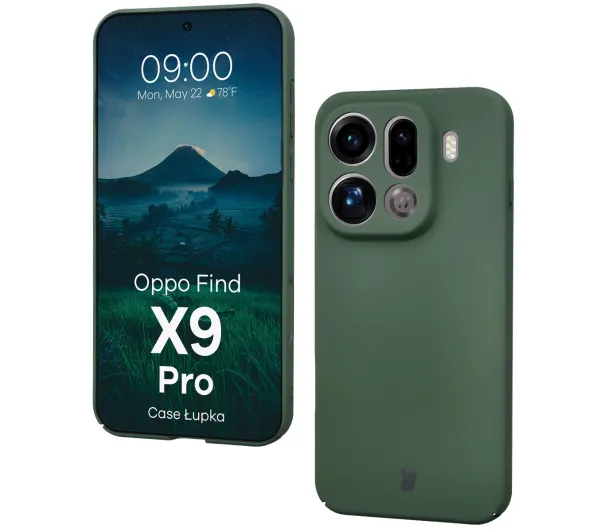 Bizon Łupka do Oppo Find X9 Pro Zielony