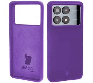 Bizon Soft Case do Xiaomi Poco F6 Pro Fioletowy