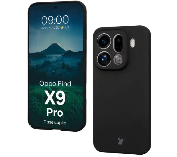 Bizon Łupka do Oppo Find X9 Pro Czarny