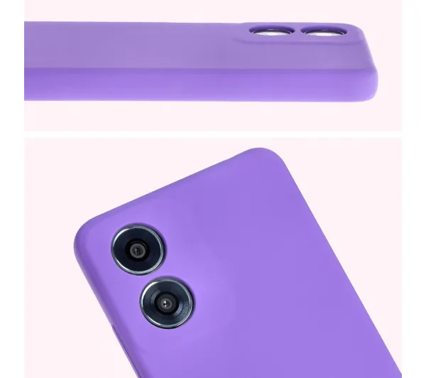 Bizon Bizon Soft Case do Motorola Moto G04 Fioletowy