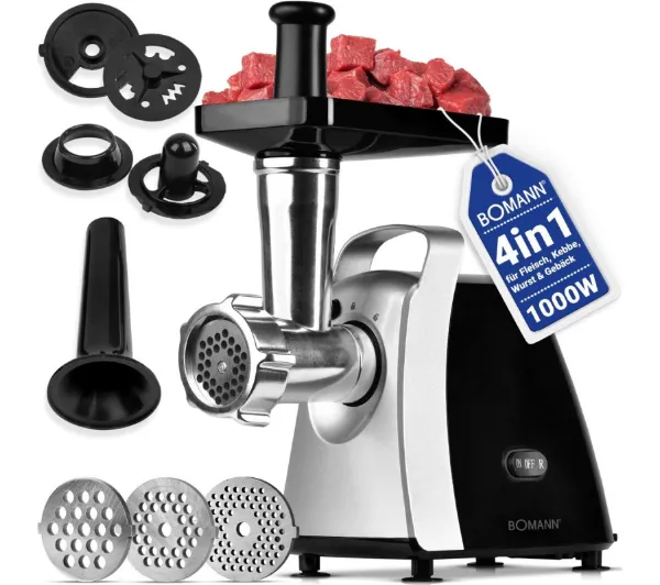 Maszynki do mięsa - Bomann FW 6067 CB 1000W 3 sitka