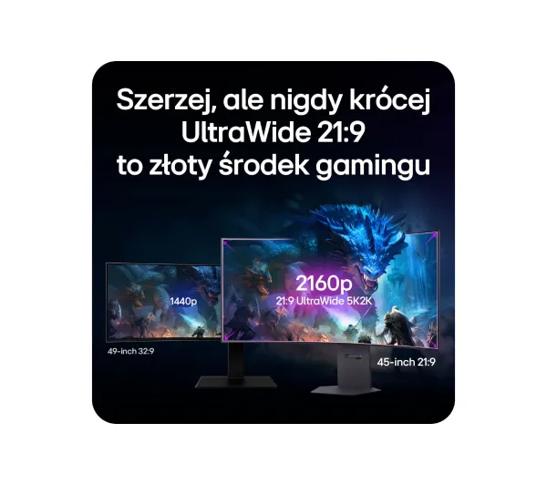 LG UltraGear 45GX950A 45" 5K2K WUHD OLED Dual Mode 165Hz/330Hz 0,03ms Zakrzywiony Gamingowy - Kup na Raty - RRSO 0%
