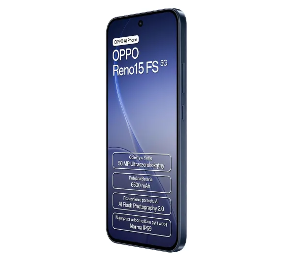 OPPO Reno15FS 5G 8/512GB 6,57" 120Hz 50Mpix Granatowy - Kup na Raty - RRSO 0%