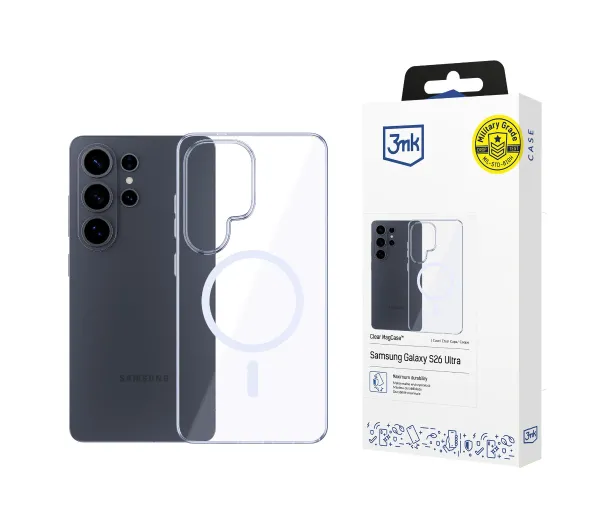 3mk Clear MagCase do Galaxy S26 Ultra Przezroczysty