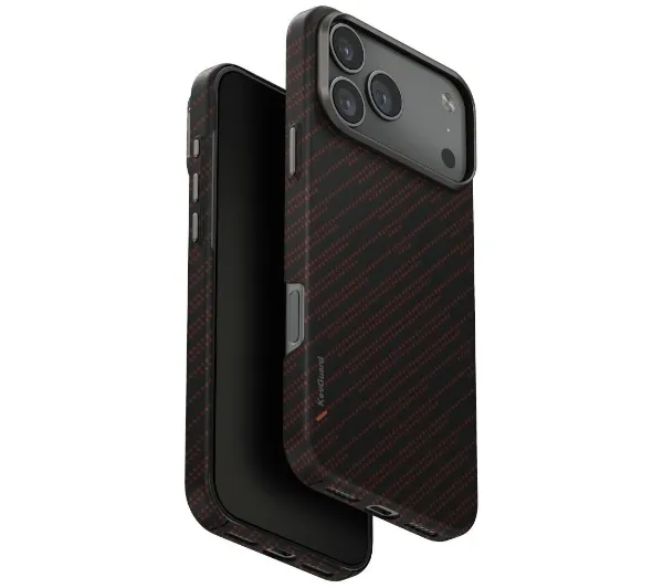 UNIQ Keva EDGE do iPhone 17 Pro Max Magclick Charging Pomarańczowy