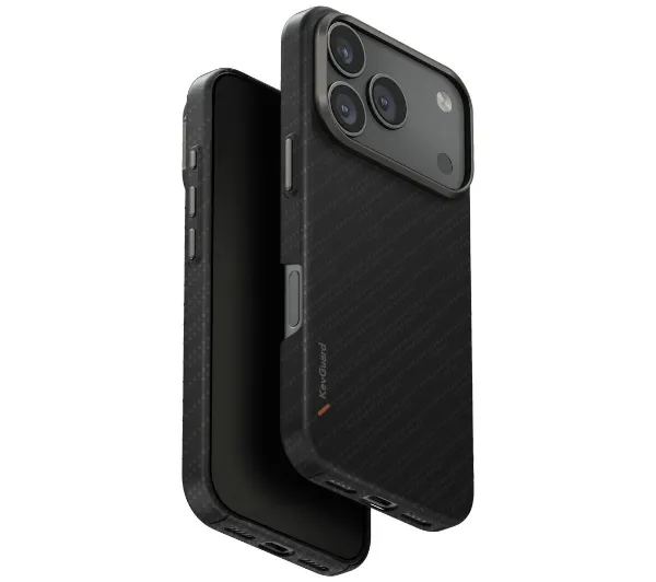 UNIQ Keva EDGE do iPhone 17 Pro Magclick Charging Czarny