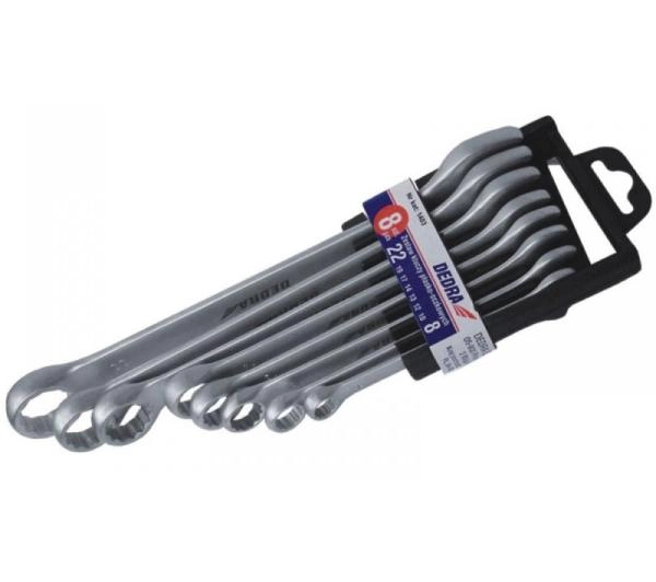 Zestaw kluczy płasko-oczkowych DEDRA 1402 (6 elementów)