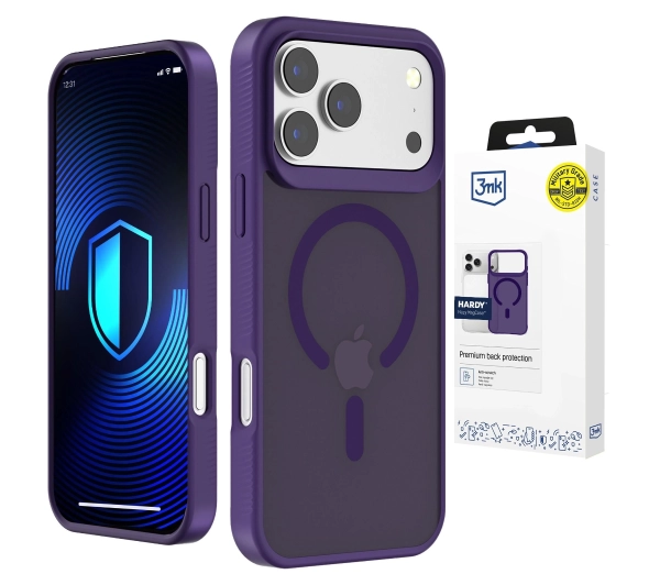 3mk Hardy MagCase do iPhone 17 Pro Max Fioletowe