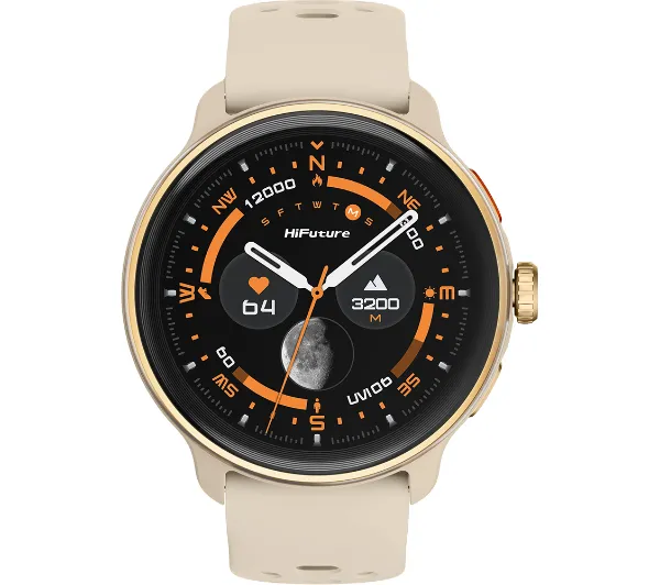 HiFuture VELA 46mm GPS Funkcje AI Beżowy