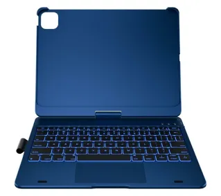Typecase Flexbook Touch z klawiaturą do iPad Air 11" M2 2024/M3 2025/M4 2026 Błękitny pacyfik