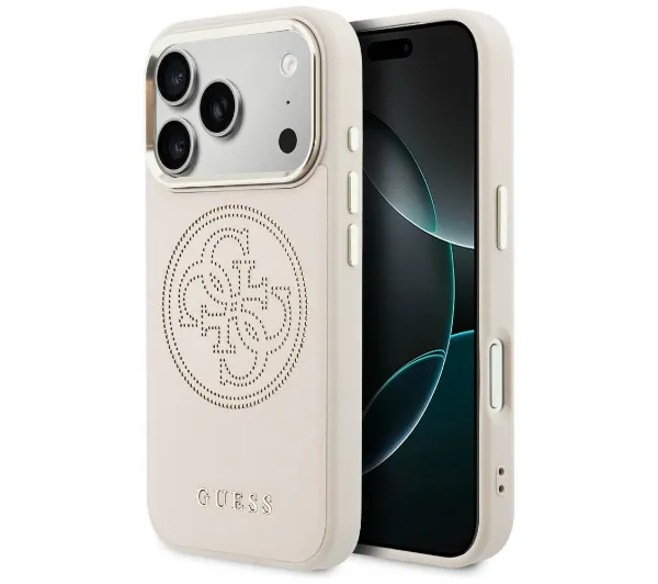 Guess Perforated 4G MagSafe do iPhone 17 Pro Różowy