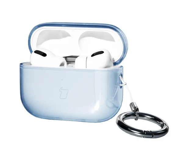 Bizon Case Headphone Clear do AirPods Pro 3 Przeźroczysty-Niebieski