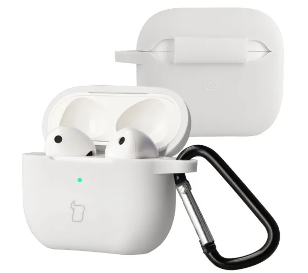 Bizon Case Headphone Silicone do AirPods 3 Biały
