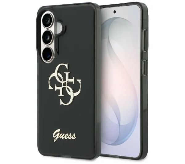 Guess IML Big Metal 4G Script do Galaxy S26 Czarny