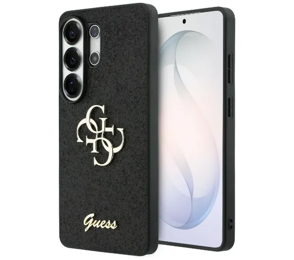Guess Fixed Glitter Big 4G Metal Logo do Galaxy S26 Ultra Czarny