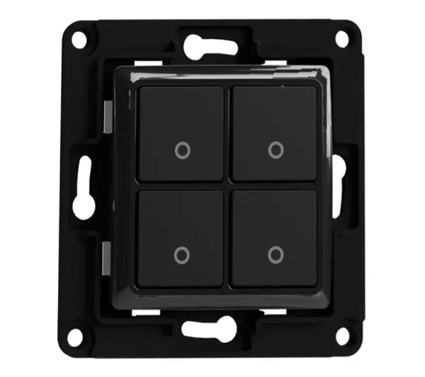 Shelly Przełącznik ścienny 4 - czarny