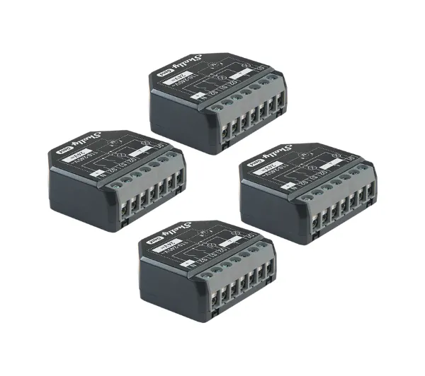 Zestaw 4 Sterowników Shelly 2PM Gen4 Zigbee/Matter