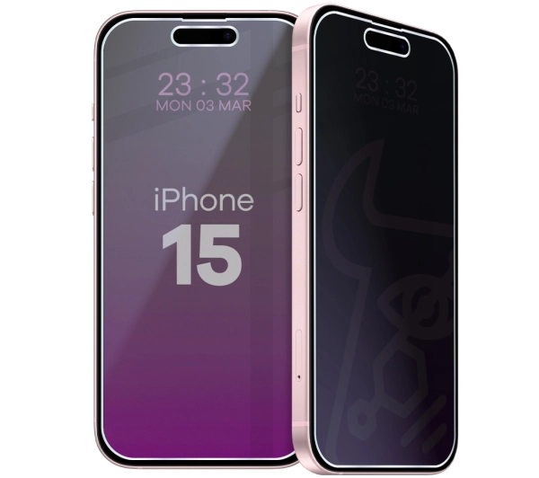 Bizon prywatyzujące Glass Mule Shadow do iPhone 15