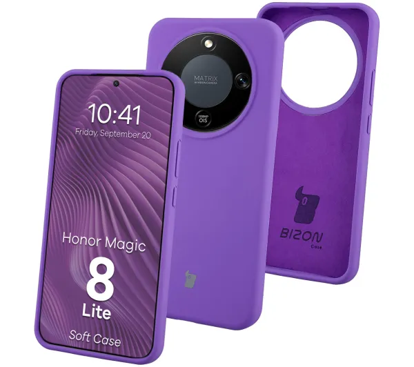 Bizon Soft do Honor Magic8 Lite Fioletowy