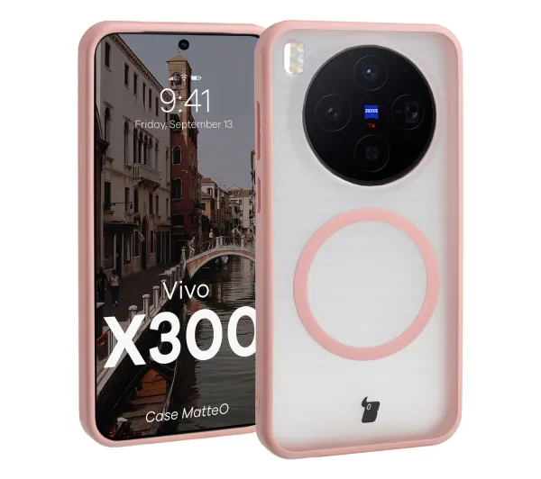 Bizon MatteO do Vivo X300 Jasnoróżowy