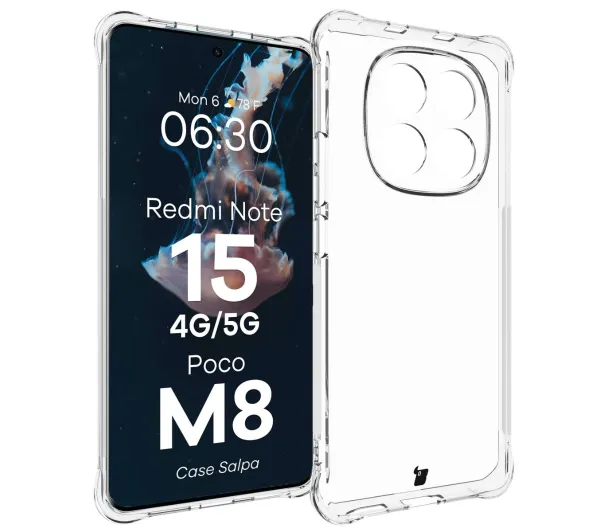 Bizon Salpa do Xiaomi Redmi Note 15 / POCO M8 5G Przezroczysty