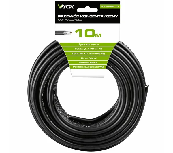 Vayox PCC102GEL-10 10m Czarny