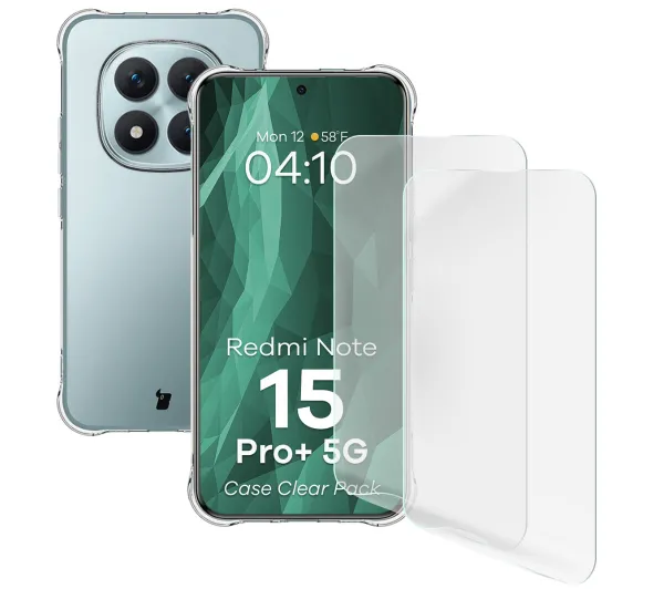 Bizon Case Clear Pack do Xiaomi Redmi Note 15 Pro Plus 5G Przezroczysty