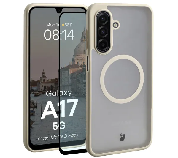 Bizon MatteO Pack do Galaxy A17 5G Beżowy
