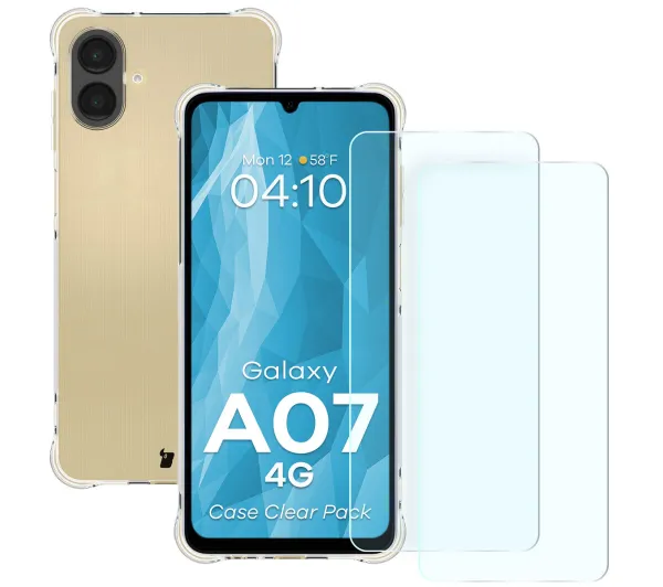 Bizon Case Clear Pack do Galaxy A07 Przezroczysty