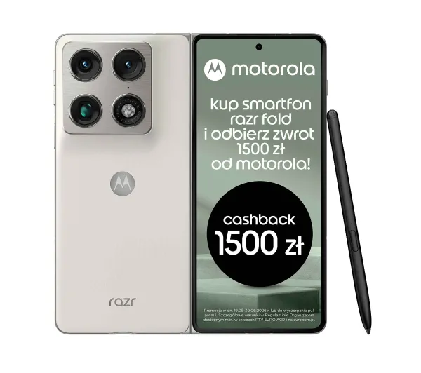 Motorola razr fold 16/512GB 8,1" 120Hz 50Mpix Biały