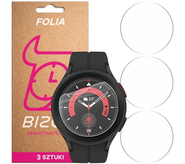 Bizon Watch Film HydroFlex do Samsung Galaxy Watch 3 / 5 Pro 45mm
