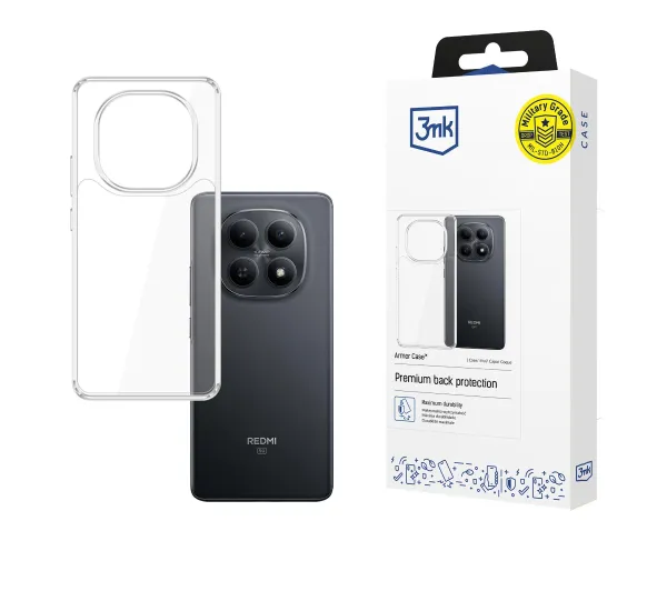 3mk Armor Case do Redmi Note 15 4G/5G Przezroczysty