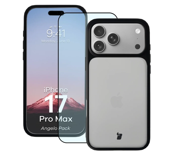 Bizon Angelo Pack do iPhone 17 Pro Max Czarny