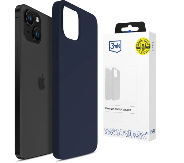 3mk Hardy Mellow Case do iPhone 15 Granatowy