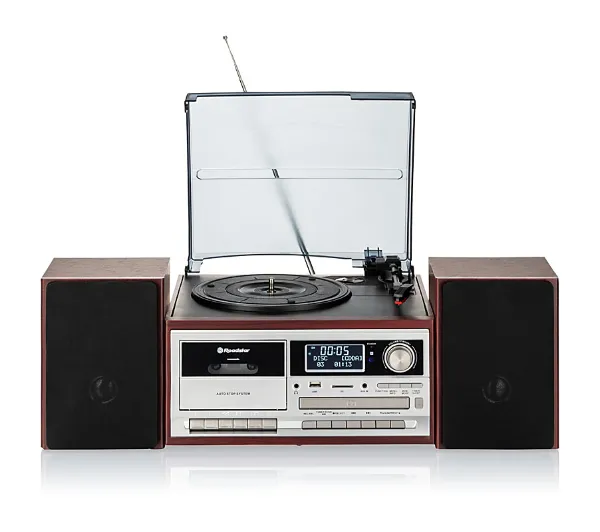 Roadstar HIF-8892D+BT Półautomatyczny Przedwzmacniacz Radio DAB+ Bluetooth Odtwarzacz CD Magnetofon Brązowy