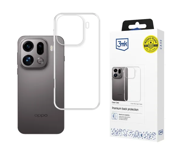 3mk Clear Case do Oppo Find X9 Pro Przezroczysty