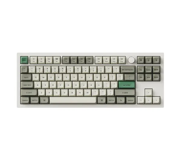 Keychron Q3 Max QMK Gateron Jupiter Banana Biało-Szary