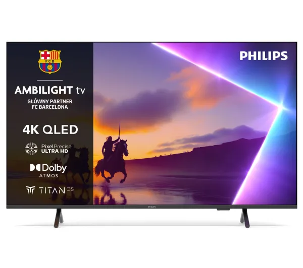 Philips 65PUS8510/12 65" QLED 4K Titan OS Ambilight Dolby Atmos DTS-X HDMI 2.1 DVB-T2