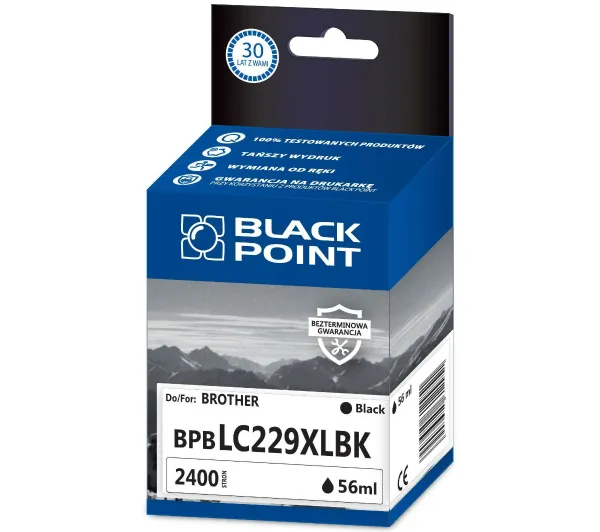 Black Point BPBLC229XLBK (zamiennik LC-229XLBK) Czarny 56 ml